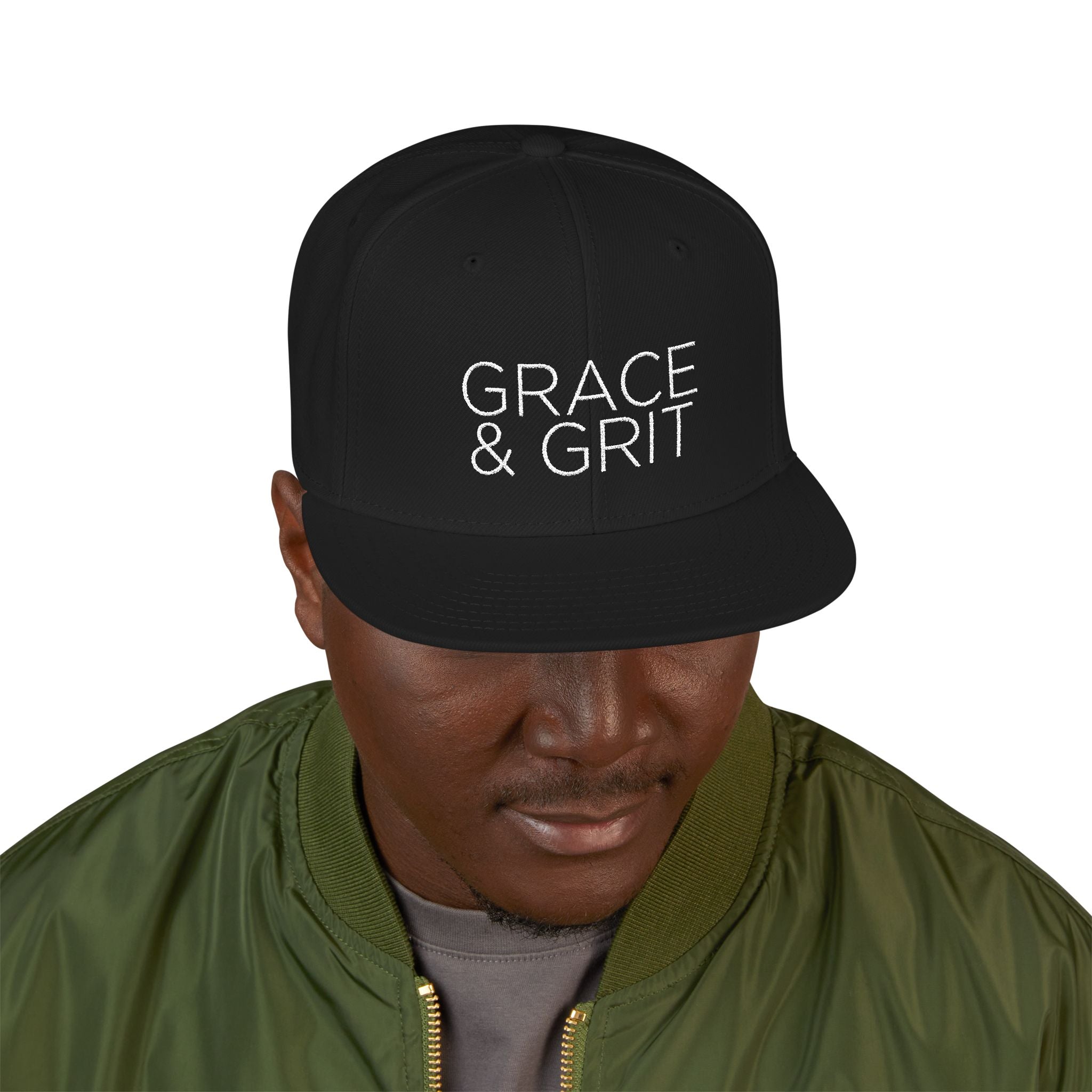 GRACE + GRIT Snapback (Embroidery)